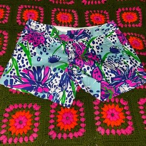 Lilly Pulitzer Multicolor Floral Skirt